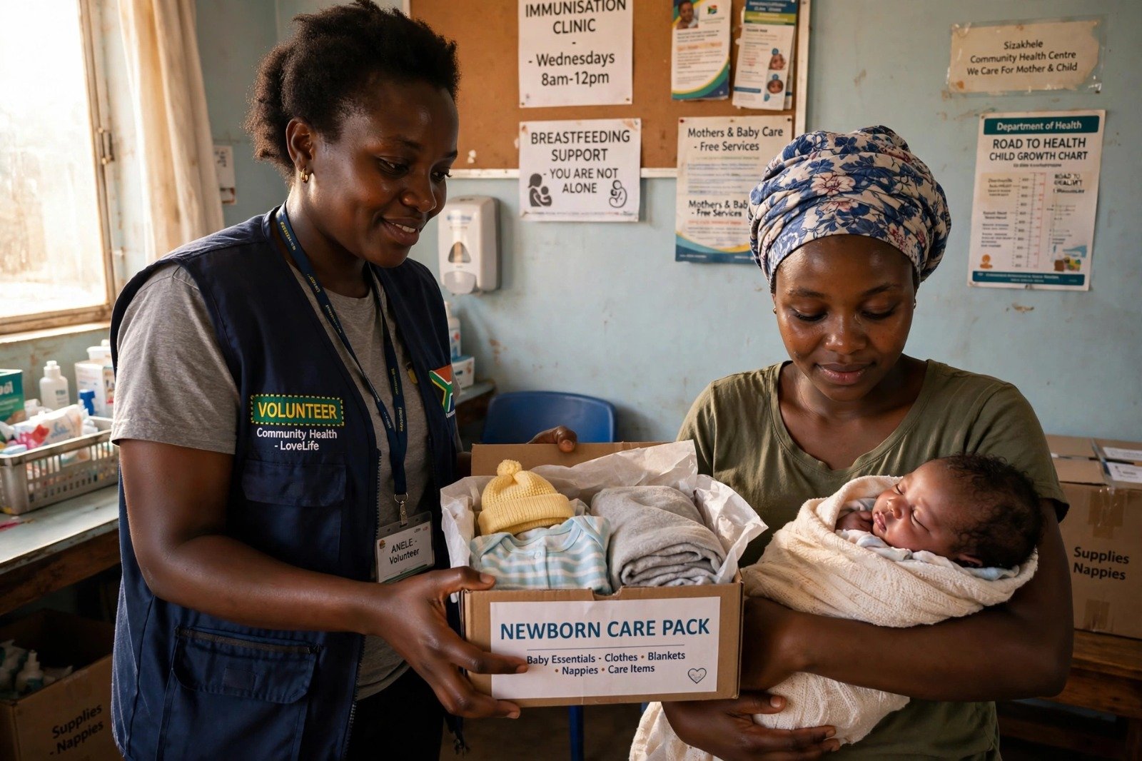 Newborn care and maternal support